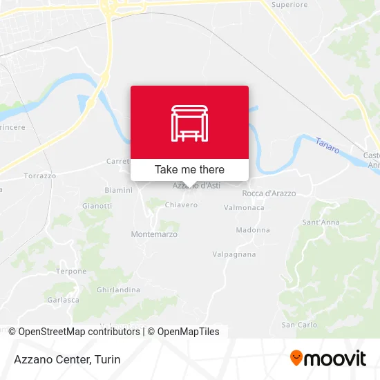 Azzano Center map