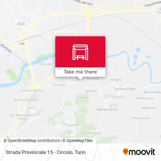 Strada Provinciale 15 - Circolo map