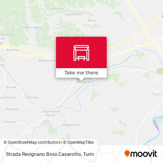 Strada Revignano Bivio.Casarotto map