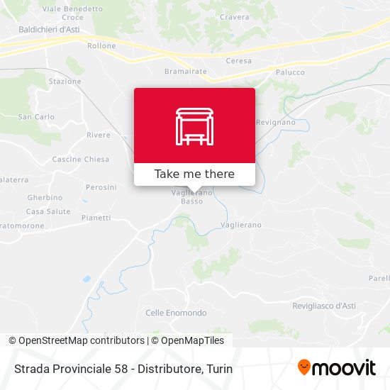 Strada Provinciale 58 - Distributore map