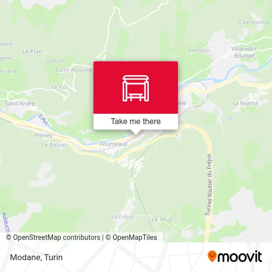 Modane map