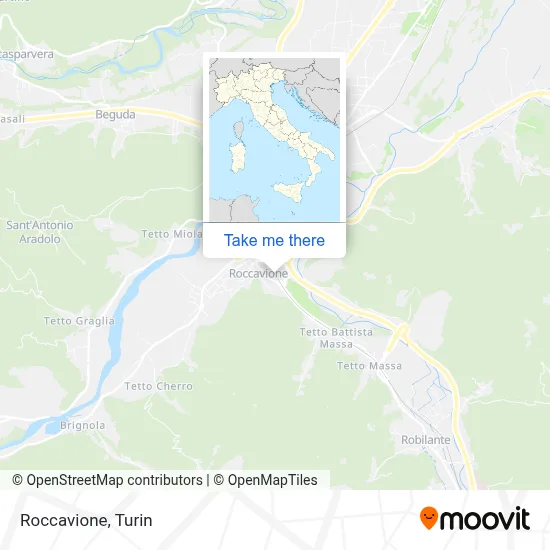 Roccavione map