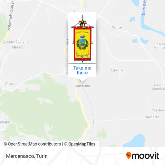 Mercenasco map