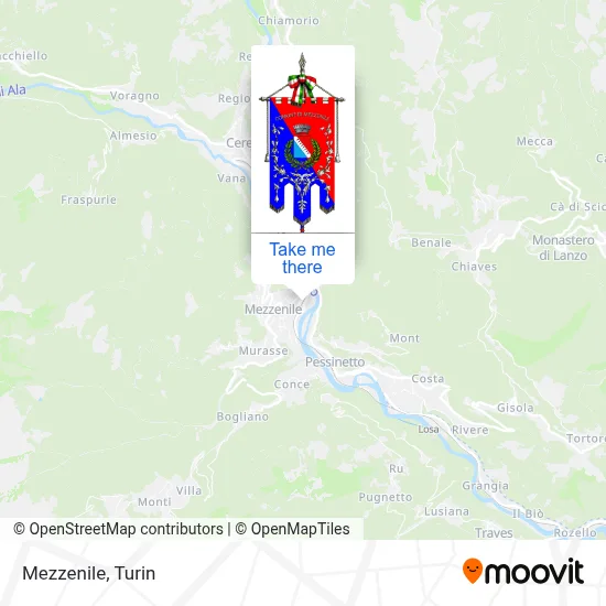 Mezzenile map