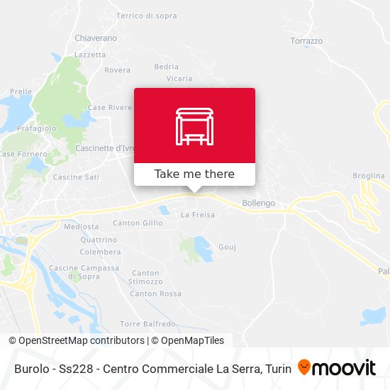 Burolo - Ss228 - Centro Commerciale La Serra map