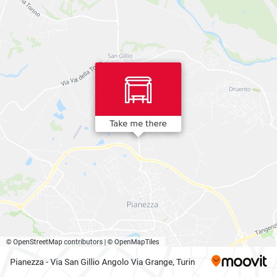 Pianezza - Via San Gillio Angolo Via Grange map