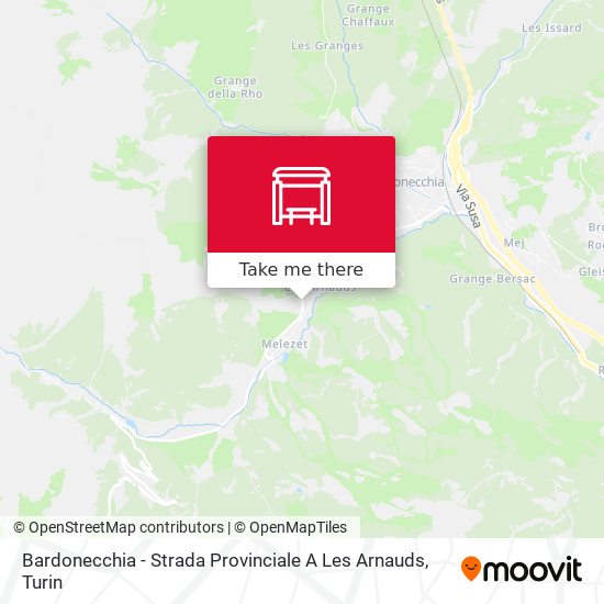 Bardonecchia - Strada Provinciale A Les Arnauds map