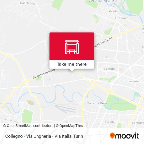 Collegno - Via Ungheria - Via Italia map