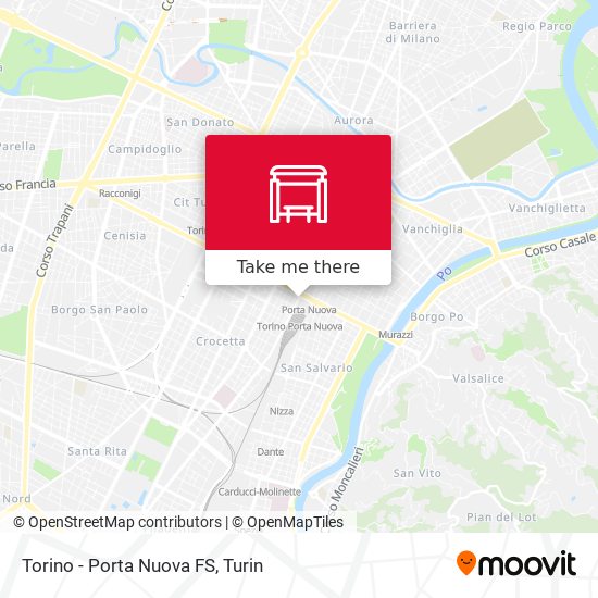 Torino - Porta Nuova FS map