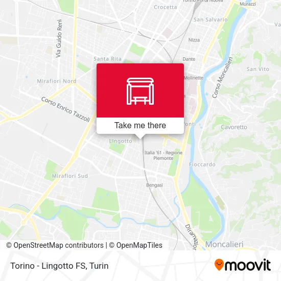 Turin - Lingotto Railway Station map