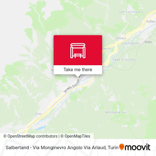 Salbertand - Via Monginevro Angolo Via Arlaud map