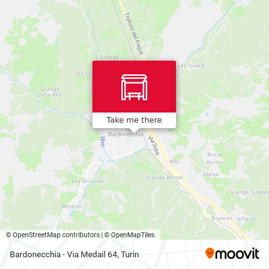 Bardonecchia - Via Medail  64 map