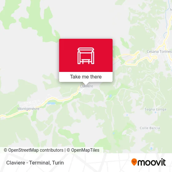 Claviere - Terminal map