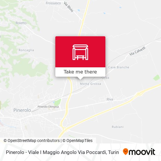 Pinerolo - Viale I Maggio Angolo Via Poccardi map