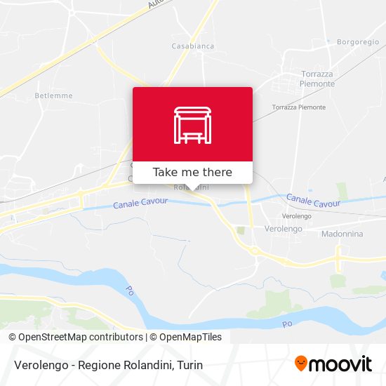 Verolengo - Regione Rolandini map