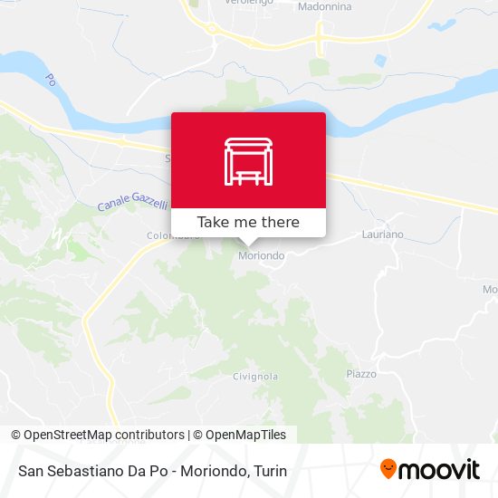 San Sebastiano Da Po - Moriondo map