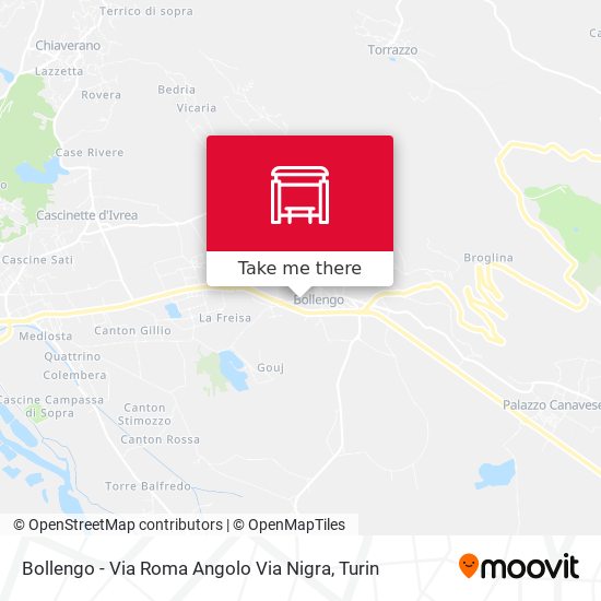Bollengo - Via Roma Angolo Via Nigra map