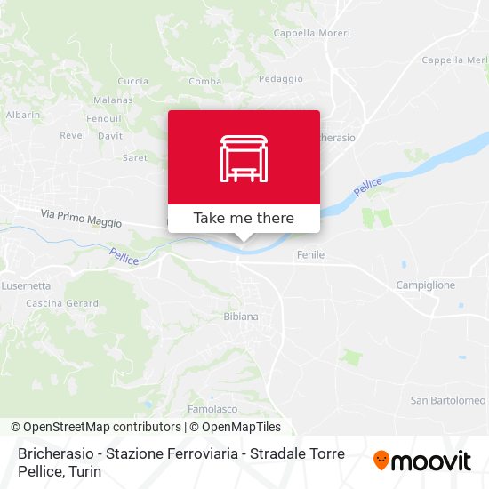 Bricherasio - Stazione Ferroviaria - Stradale Torre Pellice map