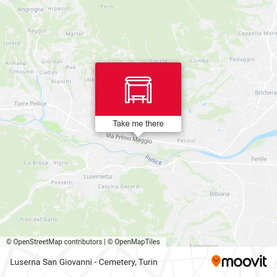 Luserna San Giovanni - Cemetery map