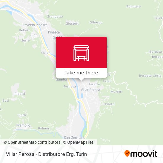 Villar Perosa - Distributore Erg map