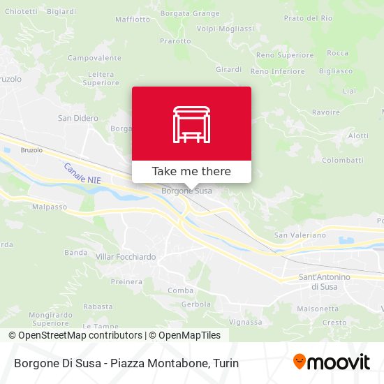 Borgone Di Susa - Piazza Montabone map