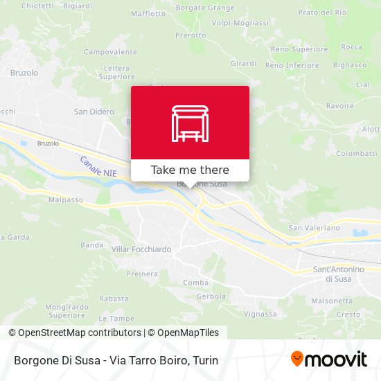 Borgone Di Susa - Via Tarro Boiro map