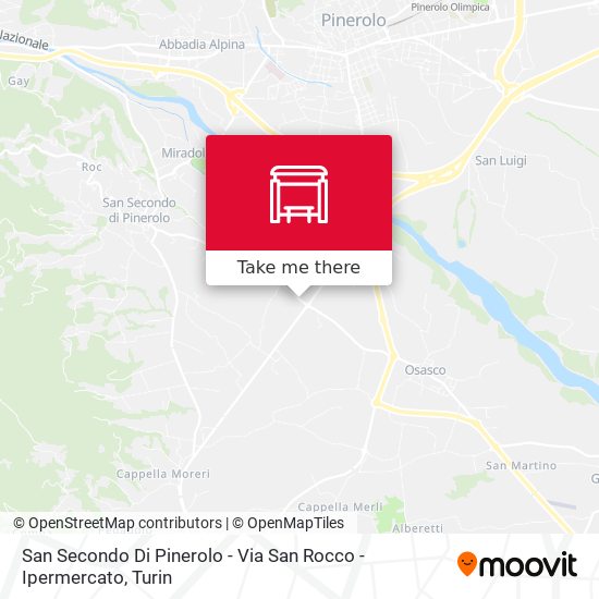 San Secondo Di Pinerolo - Via San Rocco - Ipermercato map