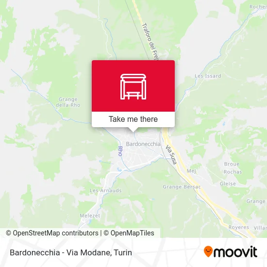 Bardonecchia - Modane Street map