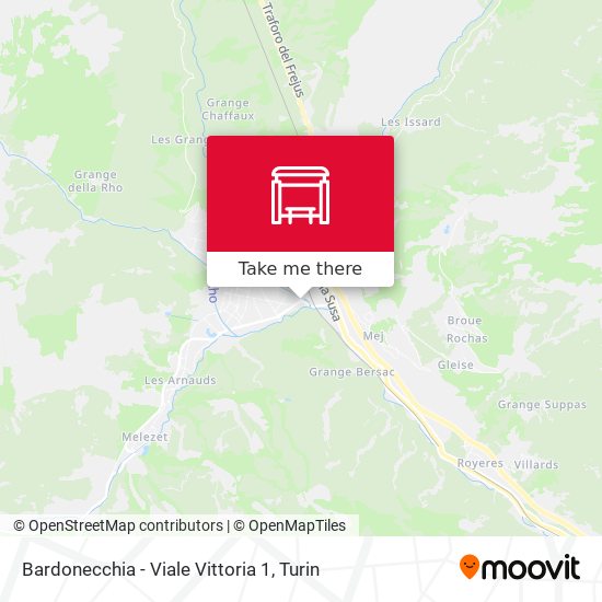 Bardonecchia - Viale Vittoria  1 map