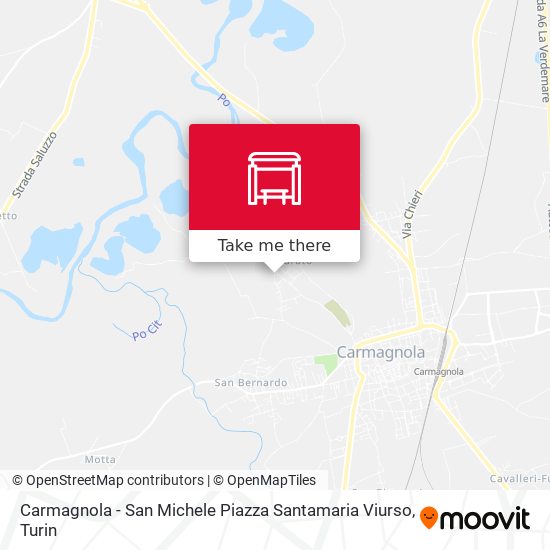 Carmagnola - San Michele Piazza Santamaria Viurso map