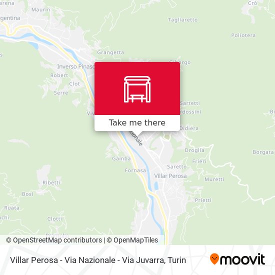 Villar Perosa - Via Nazionale - Via Juvarra map