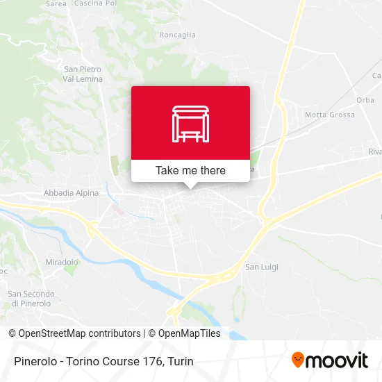 Pinerolo - Torino Course 176 map
