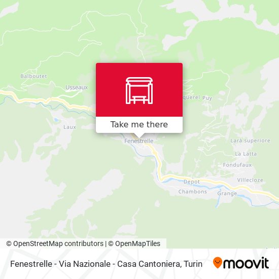 Fenestrelle - Via Nazionale - Casa Cantoniera map