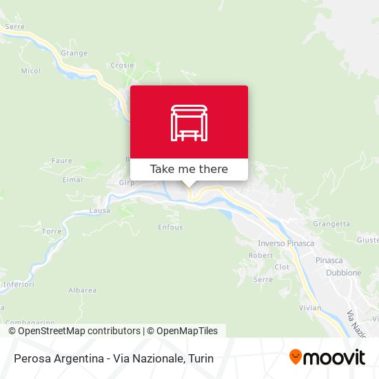 Perosa Argentina - Via Nazionale map