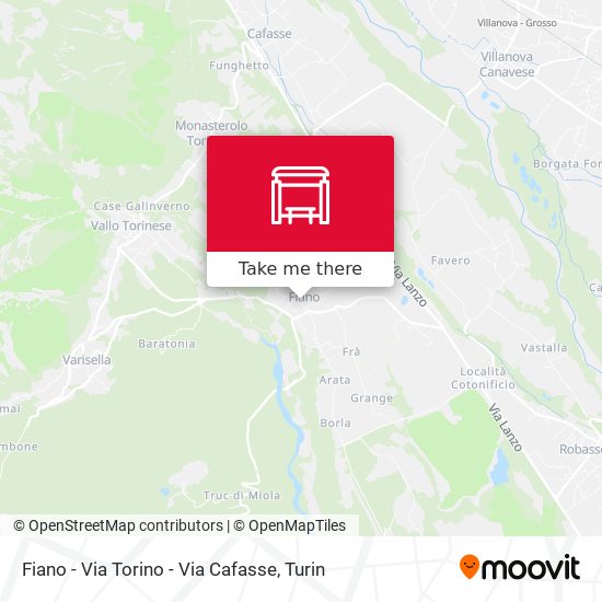 Fiano - Via Torino - Via Cafasse map