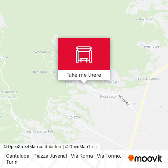 Cantalupa - Piazza Juvenal - Via Roma - Via Torino map