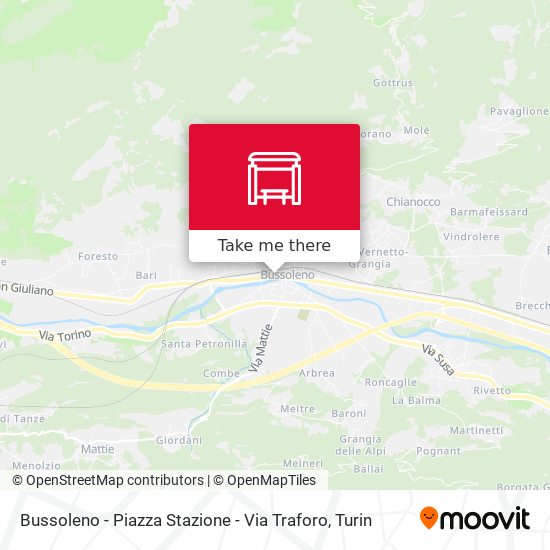 Bussoleno - Piazza Stazione - Via Traforo map
