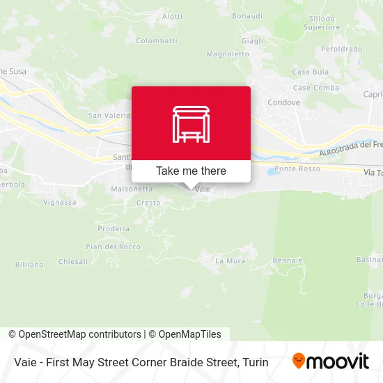 Vaie - First May Street Corner Braide Street map
