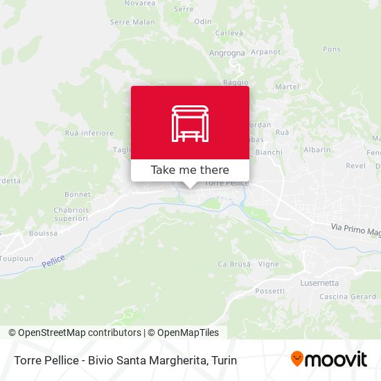 Torre Pellice - Bivio Santa Margherita map