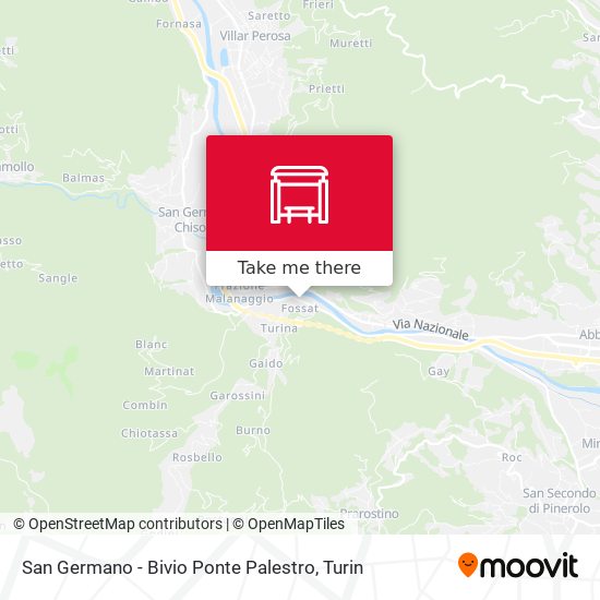 San Germano - Bivio Ponte Palestro map