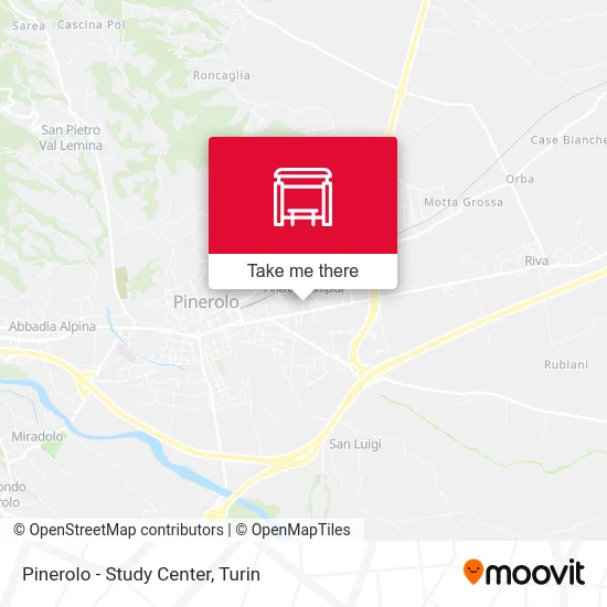 Pinerolo - Study Center map