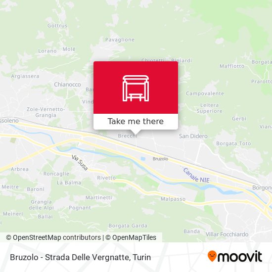 Bruzolo - Strada Delle Vergnatte map