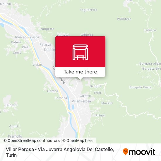 Villar Perosa - Via Juvarra Angolovia Del Castello map