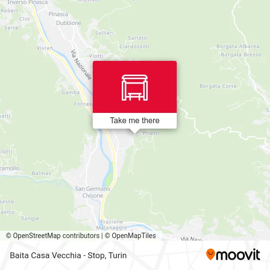 Baita Casa Vecchia - Stop map