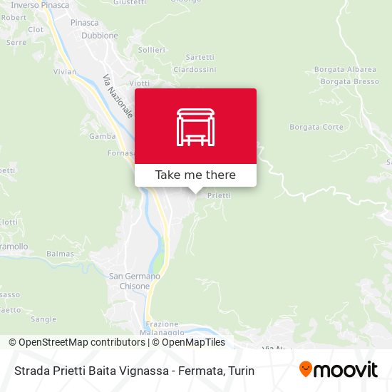 Strada Prietti Baita Vignassa - Fermata map