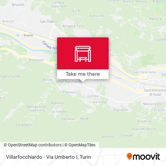 Villarfocchiardo - Via Umberto I map