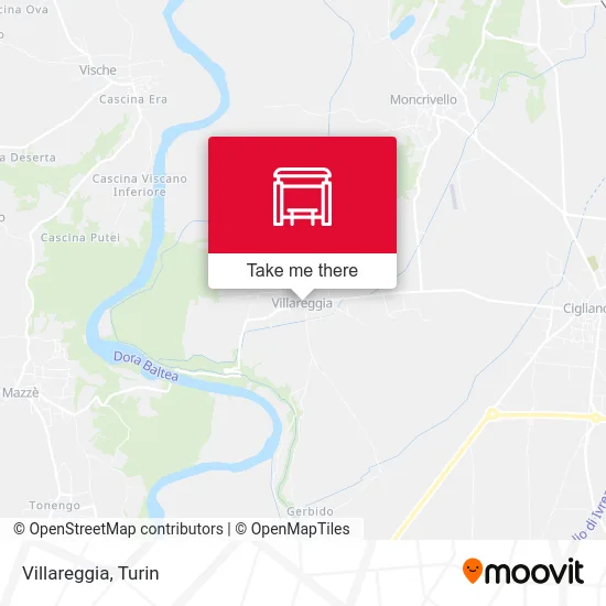 Villareggia map