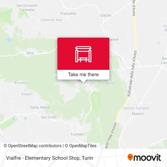 Vialfre - Elementary School Stop map