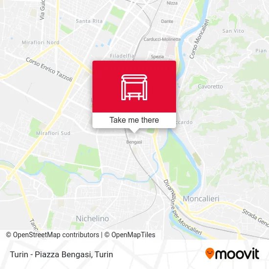 Turin - Piazza Bengasi map