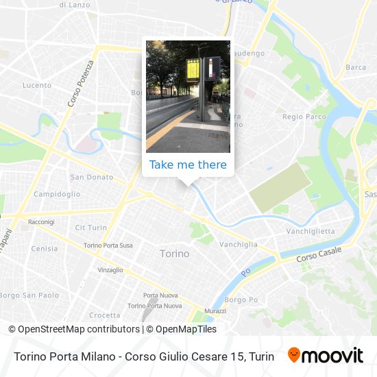 Torino Porta Milano - Corso Giulio Cesare  15 map